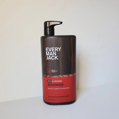 Every Man Jack Cedarwood Hydrating Mens 3-in-1 All over Wash 32oz Body Shampoo - Image 1 of 4