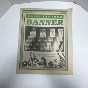 BOSTON GLOBE CELTICS Raise Another Banner May 18 1981 Newspaper LARRY BIRD Rare - Picture 1 of 6