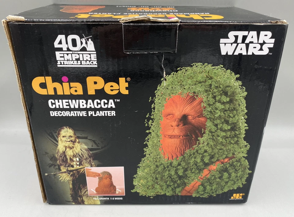 Chia Pet Star Wars CHEWBACCA Empire Strikes Back Decorative Planter Disney