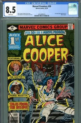 Marvel Premiere #50 CGC 8.5 - Primera aparición en cómic de Alice Cooper  Foto 1 de 3