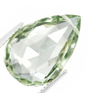 Prasiolita Amatista 3.87ct Tierra Natural Extraída Listo Para Usar Colgante Perforado - Imagen 1 de 8