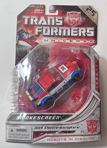 Hasbro Transformers Universe 25th Years SMOKESCREEN Figure MOC 2008 Hasbro Cover