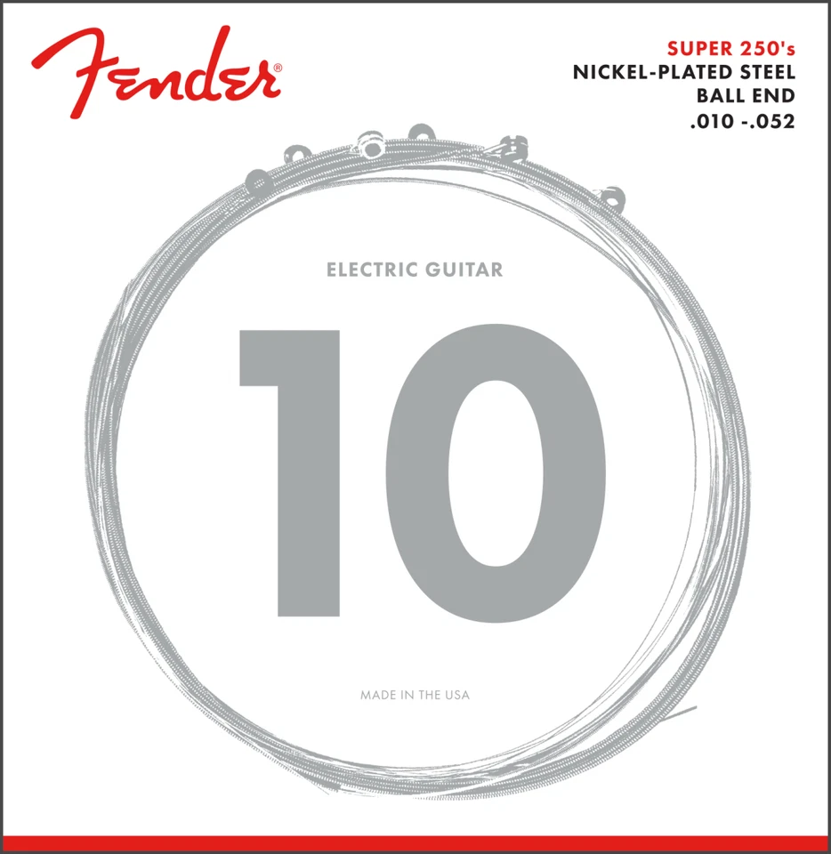 Fender Super 250RH Nickel-Plated Steel Electric Guitar Strings - REG/HEAVY 10-52 - Image 1 of 1