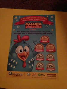 2015 Gallina Pintadita Lottie Dottie Chicken marketing sheet licensing show - Picture 1 of 2