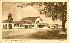 COLONIAL MOTOR LODGE, BATON ROUGE, LOUISIANA, VINTAGE POSTCARD
