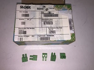 (25 STÜCK LOT) 1836079, PHOENIX TERM BLOCK PLUG 2POS STR 5,08MM ROHS - Bild 1 von 1