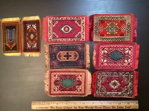 8 Antique Felt Cigarette Premium Felt Rugs Oriental Persian - Picture 1 of 19