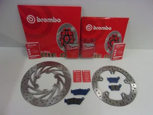 Brembo Bremsscheiben Bremse vorne + hinten + Bremsbeläge BMW F 650 800 GS - Picture 1 of 1