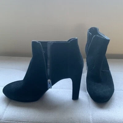 Rockport Women's Suede Black Boots Booties Size10 Side Zip - Image 1 of 4