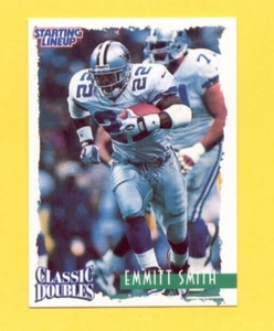 1997 Kenner SLU Starting Line Up EMMITT SMITH Dallas Cowboys Classic Double Card - Picture 1 of 1