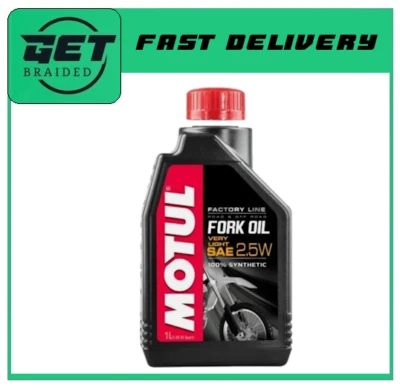 Motul 2.5W Fork Oil Synthetic Factory Line Suspension Fluid Very Light 1 Litre - Image 1 of 4