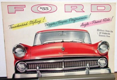 Ford Fairlane 1955 Mainline Customline Station Wagon carpeta de ventas Foto 1 de 4