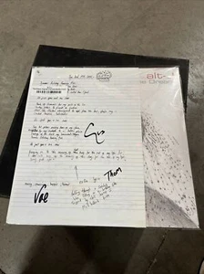 Alt-J “The Dream” Coke Bottle Vinyl Signed Lyrics Sheet Limited Edition - Picture 1 of 8
