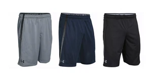 NWT Under Armour Mens UA Tech Mesh Fitness Training Sports Shorts Gray Blue Blk - Picture 1 of 24
