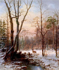 high quality oil painting handpainted on canvas "Winter's Morning"