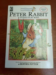 The Peter Rabbit Puzzle Play Book by Beatrix Potter, Puzzles intact - Picture 1 of 8