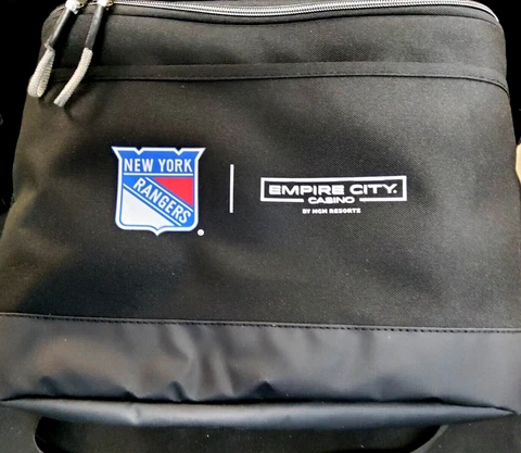 New York Rangers  Black Lunch Cooler Bag With strap Cover