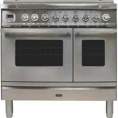 ILVE UPDW90FDMP/I 36" Professional Plus Dual Fuel Range, Double Oven, Griddle. - Image 1 of 4