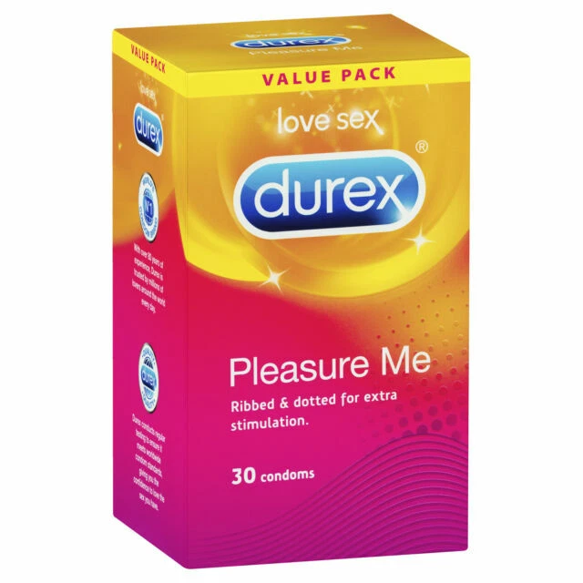 Durex 3040788 Pleasure Me Condoms - 30 Pack