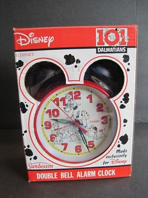Disney 101 Dálmatas Doble Campana Reloj Despertador Rayo de Sol Caja Original Foto 1 de 4
