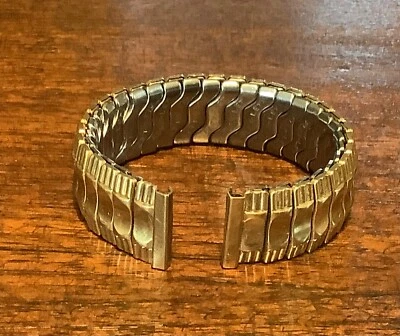Vintage Flex-Let Stretch Expandable Watchband 10kt gold filled to fit 16mm Lugs - Image 1 of 4
