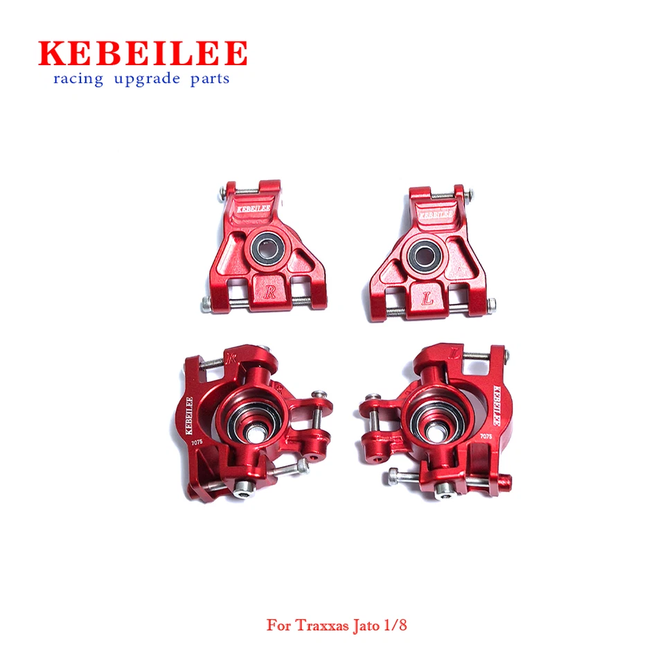 KEBEILEE CNC Alu7075 Front steering+C hub&Rear Axle Carriers for TRAXXAS JATO1/8 - Image 1 of 1