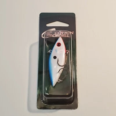 Trampa de sonajero Cotton Cordell 2,5" ~ 1/4 oz. Azul Perla Bk Plata Foto 1 de 4