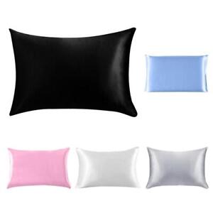 Solid Color Satin Pillow Case United States standard