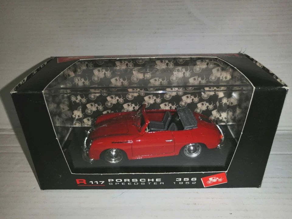 PORSCHE 356 CABRIOLET APERTA 1952 ROSSO R117-03 BRUMM SCALA 1/43 - Immagine 1 di 1