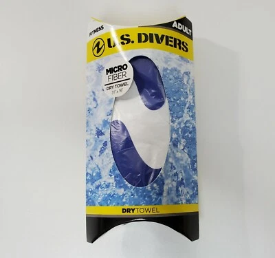 US Divers Swimmer's Dry Towel - Blue-  NEW open box - 31" x 16" - Image 1 of 4
