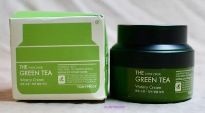 Crema acuosa de té verde TONYMOLY THE Chok Chok - 2,02 oz. - SELLADO Foto 1 de 4