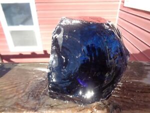 Glass Rock Slag Pretty Clear Purple/Blue Swirl 6.4 lbs I59 Rocks Landscaping Aqu