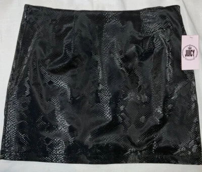 Juicy Couture Women’s A-Line PU Skirt, Faux Leather, NWT, Size Small - Image 1 of 4