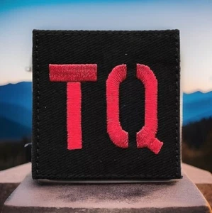 Medical Alert Red Black TQ Tourniquet Patch Fits For VELCRO® BRAND Fastener - Picture 1 of 4