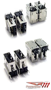 USB Jack Einbaubuchse Laptop PC USB Doppel Buchse Typ A us138 - Bild 1 von 1