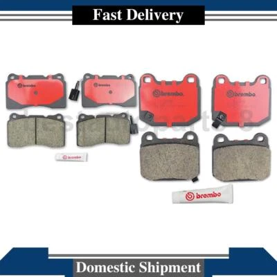 Brembo Front Rear Brake Pads For Mitsubishi Lancer 2006 2005 2004 2003 - Image 1 of 3