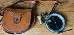 Herramienta de inspección de brújula Dietzgen Surveyors de colección, con estuche de transporte de cuero K&E - Imagen 1 de 11
