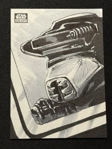 2021 Topps Chrome Star Wars Galaxy - 1/1 Sketch Boushh (Leia) Anil Sharma Auto - Picture 1 of 2