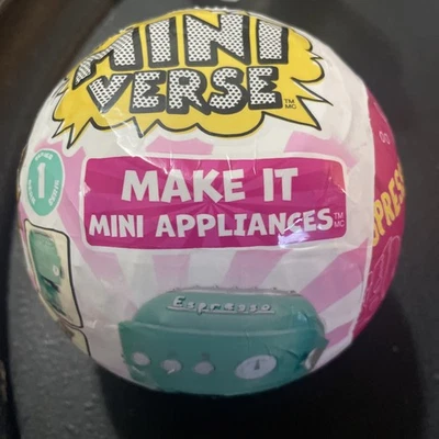 MGA'S Mini Verso Make It Mini Electrodomésticos Máquina Expresso Serie 1 Nuevo Sellado Foto 1 de 2