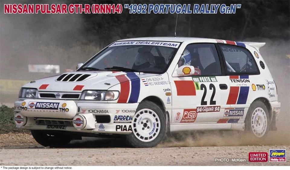 Hasegawa 1/24 Nissan Pulsar GTI-R RNN14 Portugal Rally Gr.N Plastic Model 20759
