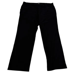 Eileen Fisher Black Pants Wide Leg Pull On Comfort Stretch Size XL Viscose Nylon - Picture 1 of 14