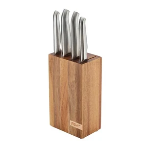 NEW Furi Pro Knife Block Set Acacia 5pce - Picture 1 of 3