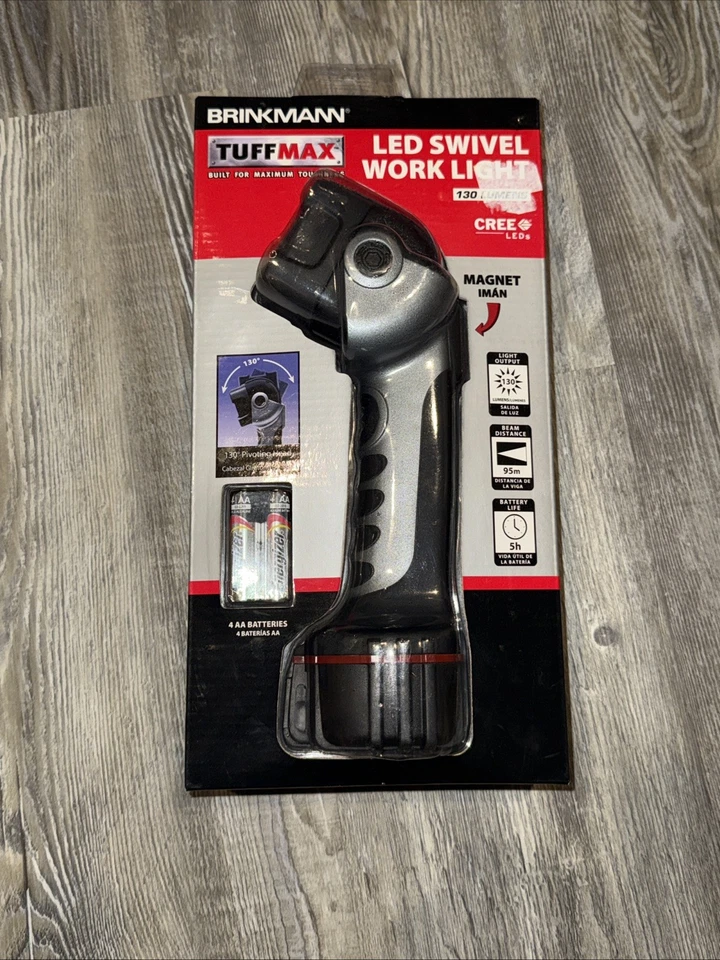 BRINKMANN 4 AA Battery Operated LED Swivel Work Light Flashlight w/ Magnet Back - Image 1 of 1