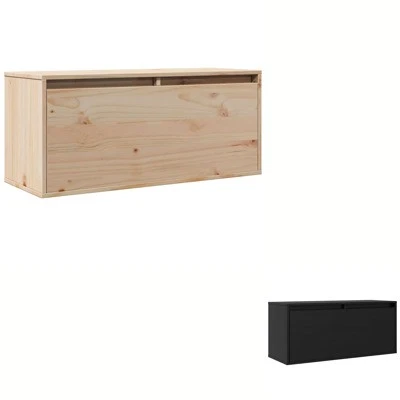 1/2x Solid Wood Pine Wall Cabinet Hanging Cabinet Storage Multi Colours vidaXL - image 1 of 2