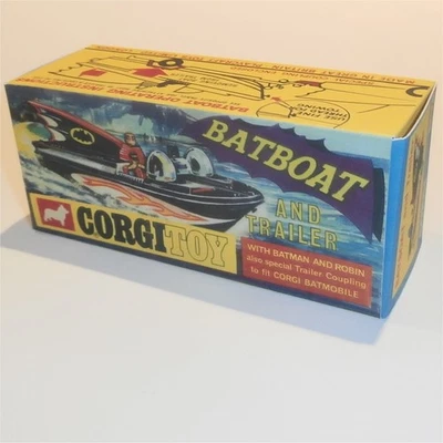 Corgi Toys  107 Batman & Robin Batboat Empty Repro Box - Image 1 of 4