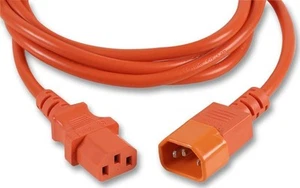 PRO ELEC - Kord Sambungan IEC 2m, Oren - Picture 1 of 1
