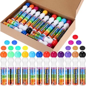 Critin Confezione 72 Colori Misti Set di Marcatori a Punti Lavabili 0,5 oz Bingo Daubers... - Foto 1 di 6