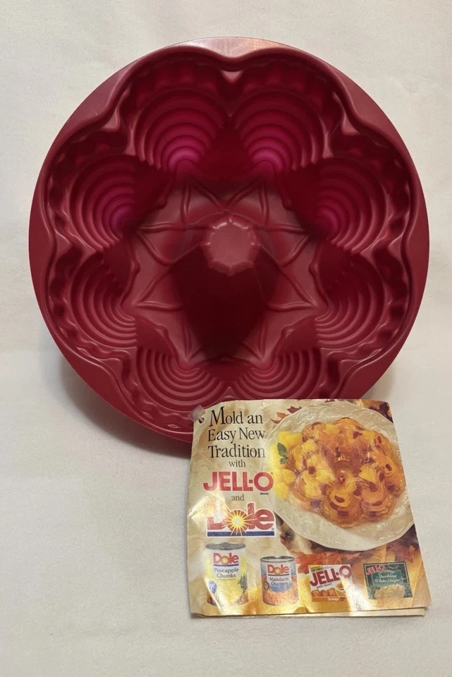 Винтажное праздничное желатиновое 8-дюймовое кольцо в форме желе из пластика 2000 г. - Изображение 1 из 4