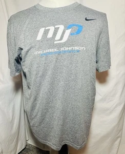 Nike Michael Johnson Performance Gris Manga Corta Dri-Fit Camisa Para Hombre Talla L - Imagen 1 de 4