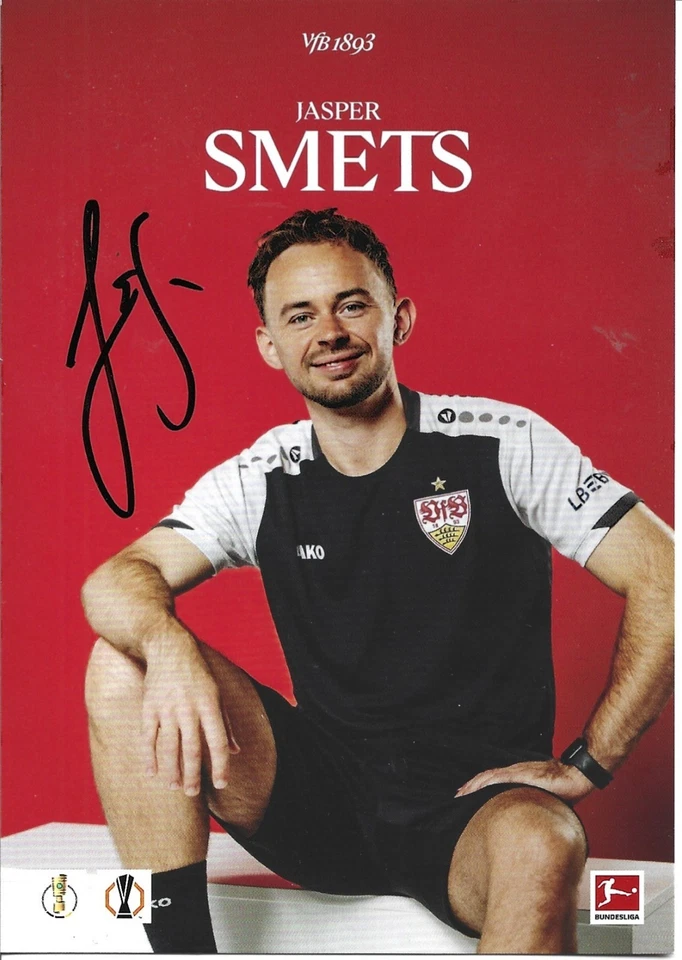 JASPER SMETS-VFB STUTTGART-AUTOGRAMMKARTE-RAR - Bild 1 von 1